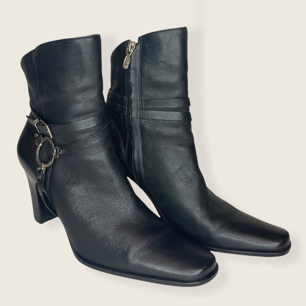 Harley-Davidson Heeled Leather Ankle Boots 7.5